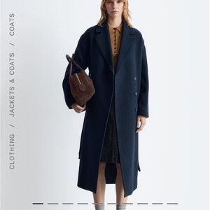 Elegant Navy Pea Coat